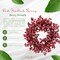 22" Iced Red Hawthorn Berry Wreath Realistic Faux Berries – Festive Décor by Floral Home®